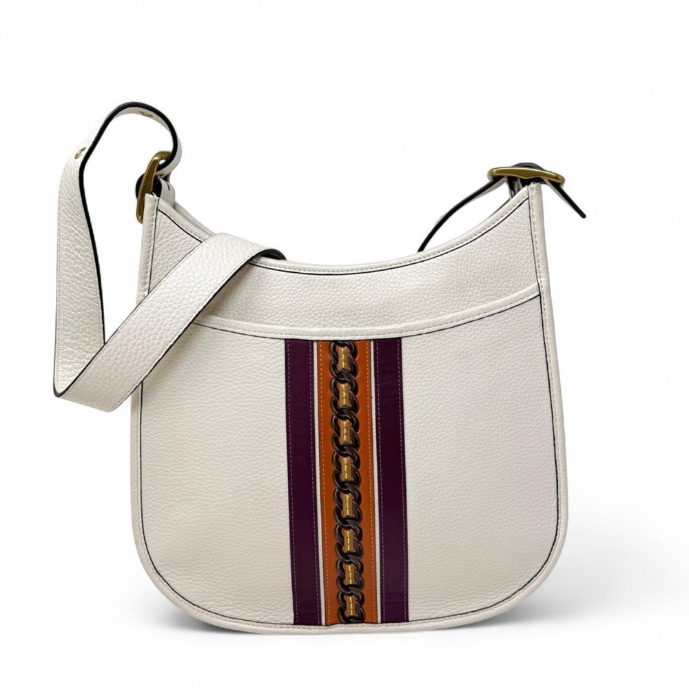Coach emery crossbody with varsity stripe